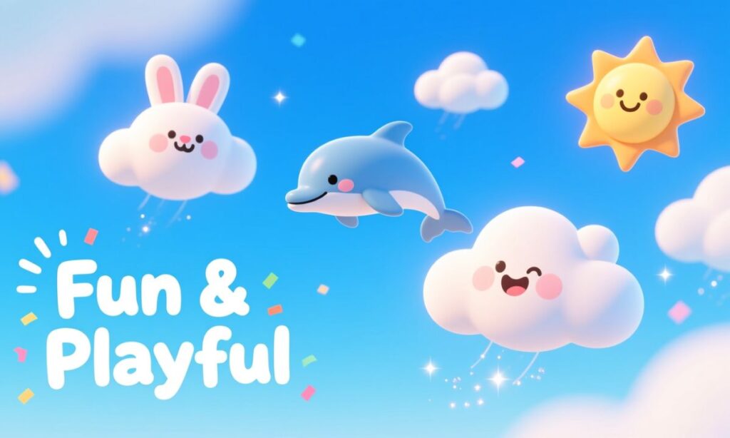 Fun & Playful Blue Sky Captions