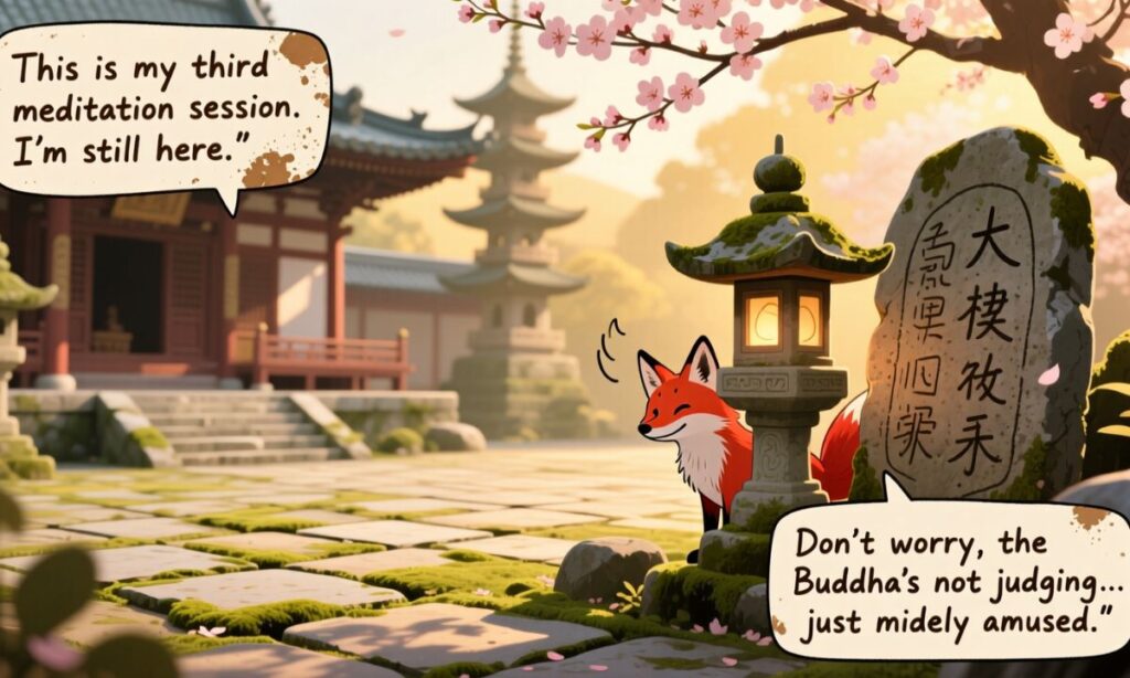 Humorous and Light-Hearted Temple Captions