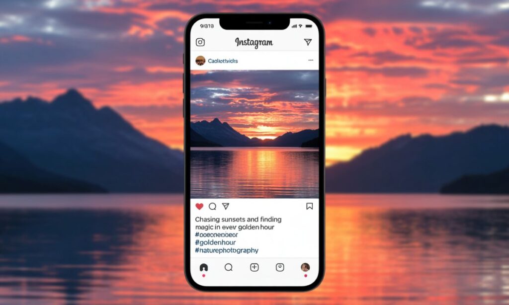 Scenic Sunset Captions for Instagram